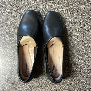 Clarks black size 9 shoe Juliet Palm loafers